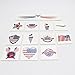 Fourth of July Tattoos 144 Pack Independence Day Patriotic Party Accessories, including 72 Glow In The Dark Tattoos