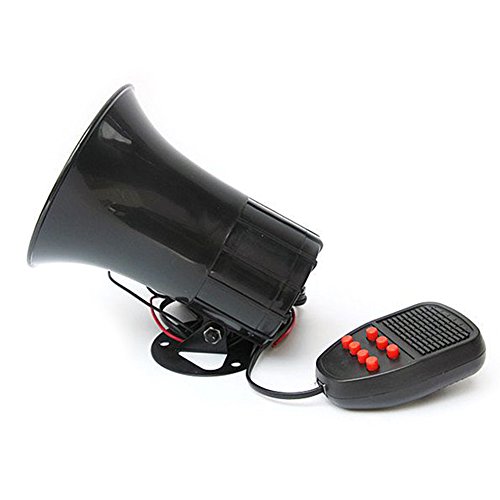 50W 7 Sound Car Warning Fire Alarm Siren Horn Loudspeaker Security Systems for Cars Vans Trucks Motorcycles Boats