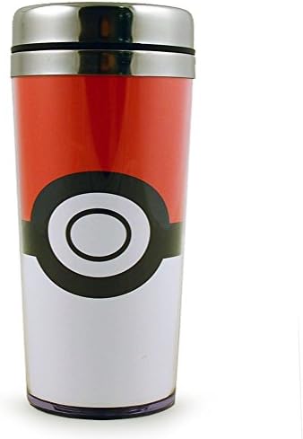 Pokemon Pikachu Stainless Steel Travel Mug - Pokeball Design