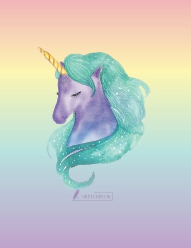 Sketch book: Cute unicorn cover (8.5 x 11) inches 110 pages, Blank Unlined Paper for Sketching, Drawing , Whiting , Journaling & Doodling (Cute ... (8.5 x 11) inches, 110 pages) (Volume 8) by Char story