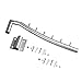 IMEEA Folding Wall Mount Clothes Hanger SUS304 Stainless Steel Swing Arm Holder Clothes Rack with 6 Hooks, Set of 1