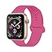 YC YANCH Compatible with for Apple Watch Band 38mm 40mm, Soft Silicone Sport Band Replacement Wrist Strap Compatible with for iWatch Series 5/4/3/2/1, Nike+, Sport, Edition, M/L, Dragon Fruit