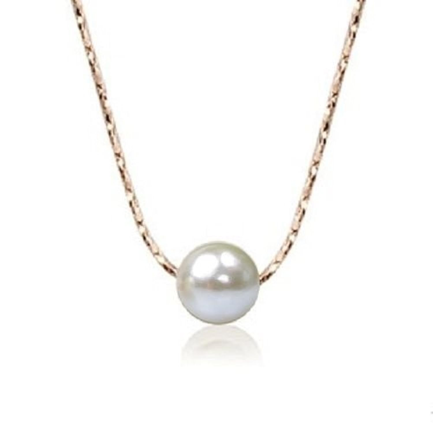  K Impresionante Color Blanco Chapado oro Rosa Crystals from Swarovski Única Perla