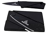 XOPRO Credit Card Pocket Folding Knife, (Pack of 1) - Black