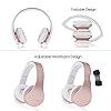 Andoer-Wireless-Bluetooth-Over-Ear-Stereo-Foldable-Headphones-Wireless-and-Wired-Mode-Headsets-with-Soft-Memory-Protein-Earmuffs-wMic-for-Mobile-Phone-PC-LaptopRose-Gold Andoer Wireless Bluetooth Over Ear Stereo Foldable Headphones, Wireless and Wired Mode Headsets with Soft Memory-Protein…