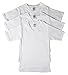 Jack & Jill V-Neck Short Sleeve Undershirts for Boys - T Shirts for Boys - Loose-fit Design White Undershirt - Made of Combed Cotton (Size 12)