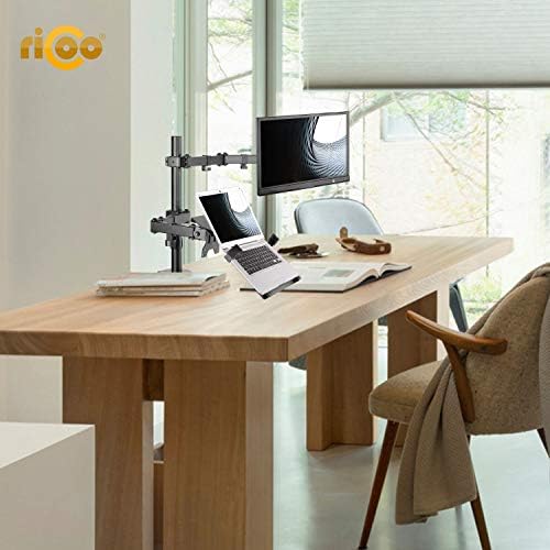 Ricoo Pc Monitor Stander Tisch Halterung Schwenkbar Amazon De Computer Zubehor