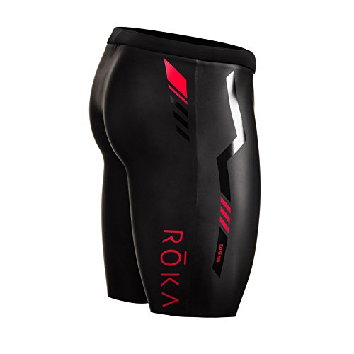 ROKA Men's SIM Elite II Neoprene Buoyancy Shorts for Swimming Racing and Triathlon