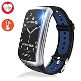 Fitness Tracker Watch, Activity Tracker with Heart Rate Monitor, 1.14'' Color Screen Fitness Watch with Blood Pressure Monitor Sleep Monitor, Pedometer Calories Counter Smart Watch (Blue)
