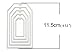 Fyore 5 Pcs Rectangle Shape Metal Cutting Dies Stencil Template Mould for DIY Scrapbooking Album Paper Card Craft (5 Pcs Rectangle)