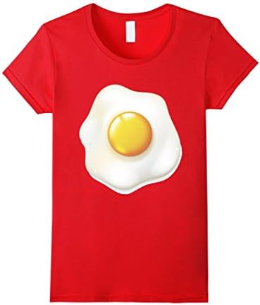 Womens Egg Costume T-Shirt Funny Halloween Egg TShirt XL Red