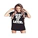 Meolin Women's Summer Short Sleeve Round Neck Letter Printing T-Shirt Top