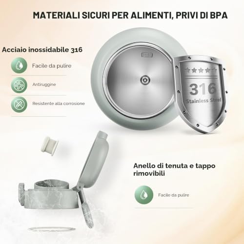 Portable Baby Bottle Warmer, Portable Wireless Baby Bottle Warmer with Self-cleaning Function, Portable Baby Milk Warmer 16000mAh, Fast Heating, 500ml Capacity, 3 Modes, for Travel