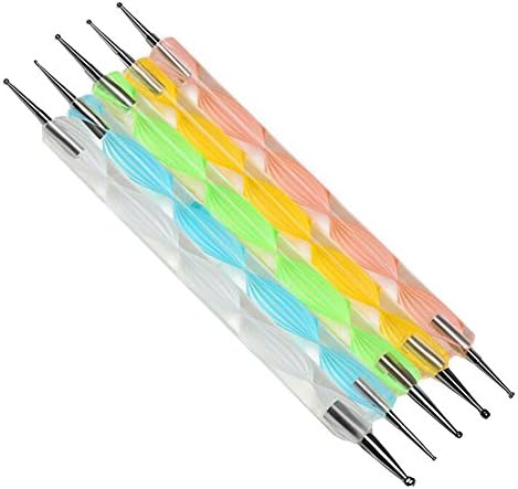 5 PCS Dotting Tool Toe Nail Art Pens Nail Brush Nail Art Tools Nail Supply Decal