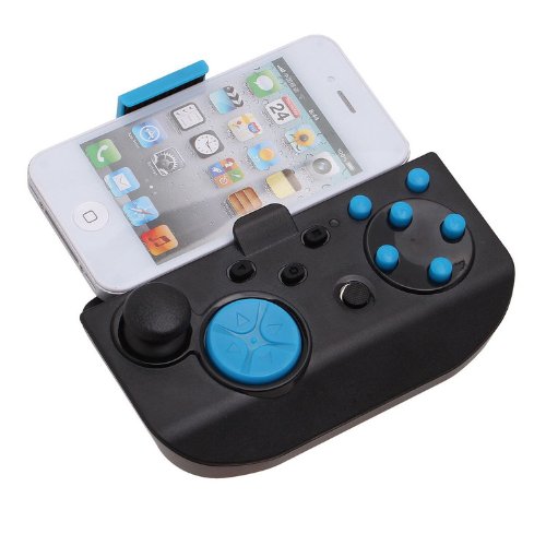 Generic Portable Bluetooth Wireless Game Controller Gamepad Joystick for iPhone/ iPad /Androi Phone / Tablet PC-Blue