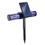 BATTOP Solar LED Outdoor Mosquito Killer Lamp Larger Bug Zapper Light Whole Night Protect, Large