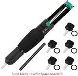 Muuisndjaq Double Ring Solder Suction Pump Vacuum Sucker Desolder with 5 Nozzles view 6