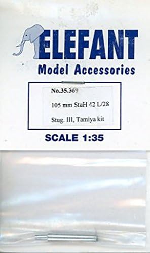 Elefant 1:35 105mm StuH 42 L/28 Gun Barrel for Stug.III Tamiya Metal #35.369