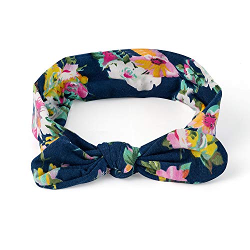 Dlala Women Headbands 6pcs Turban Headwraps Hair Band Bows Accessories for Fashion Or Sport (Boho Floral)