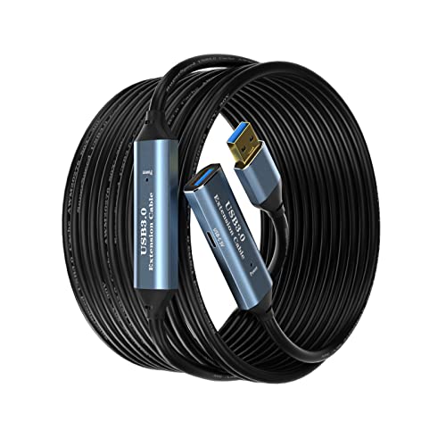SSS·GRGB Aktives USB 3.0 Verlängerungskabel 30 m, 5 Gbit/s, USB-A auf USB-A