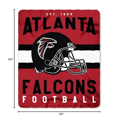 Northwest NFL Atlanta Falcons Unisex-Adult Fleece Throw Blanket, 50 x 60, Singular Retired