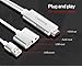 Lexsong Lightning to HDMI Cable USB to HDMI Adapter&3.5mm Audio Port 1080P HDTV Cable for Android, iOS(Lightning/Micro USB/Type-C)