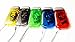 LonHoo 5 Pack Hand-pressing Flashlight 3 LED Super Bright 350LM Hand Crank Flashlight Hand-Powered for Immediate Emergency No- Battery Required and Translucent Case (Colourful)