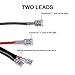 FIERYRED 2 Lead LED Light Bar Wiring Harness Kits, 12V/40A, 12FT Frog Light Wiring ON-Off Laser Rocker Switch, 2 Years Warranty