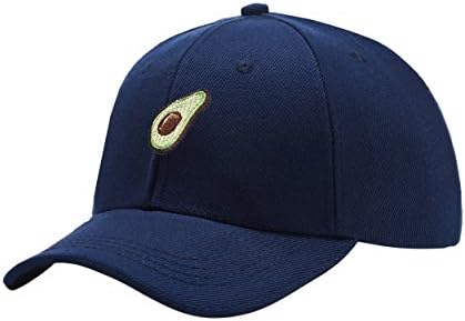 NewCents Avocado Navy Blue Peaked Hat Embroidered Logo Adjustable Dad Cap