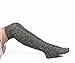 Ladies Socks Buedvo Women's Value Button Warmer leg Stockings Over Knee High Socks (Gray)