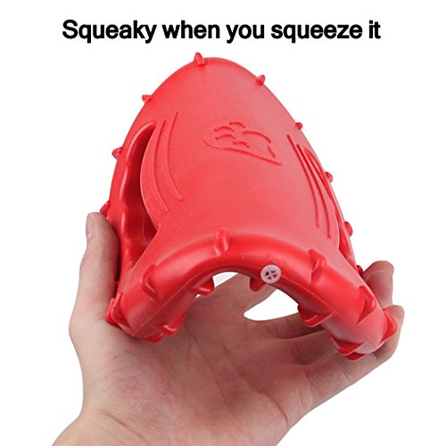 Legendog 2 Pcs Flying Disc, Squeaky Rubber Dog Toys Soft Flying Disc Dog Catcher Toy for Pet Training & Chewing - Thumbnail 2