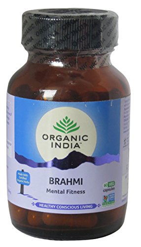 2 x Organic India Brahmi - Total 120 Capsules
