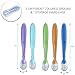 Silicone Baby Spoons BPA Free - Soft Tip First Stage Infant Spoons Gift Set of 5 with Convenient Travel Case
