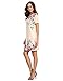 Floerns Women's Floral Print Short Sleeve Casual Top Shirt Dress Apricot XL