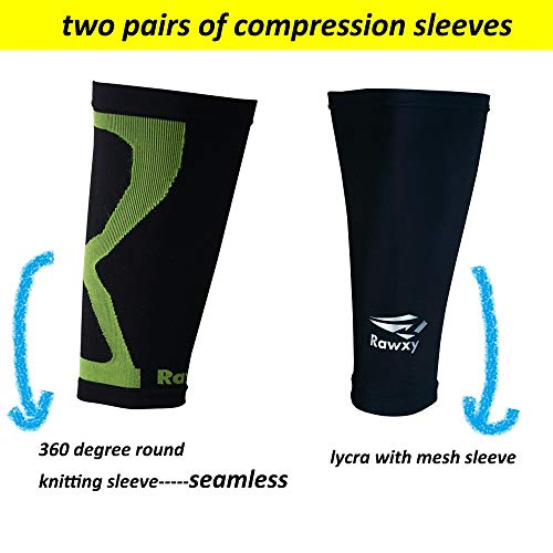 Soccer Shin Guards Extreme Armour Foam High Absorbtion Impact Protection with Compression Sleeve,Men Women Fit Height Range 5.9''~6.5''