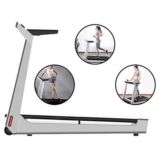 Lcxligang Smart Treadmill Home Shock Absorption Folding Fitness Multifunctional Mute Walking Machine, Silver