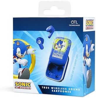 Sonic The Hedgehog Slide TWS Ecouteurs avec boitier de Recharge