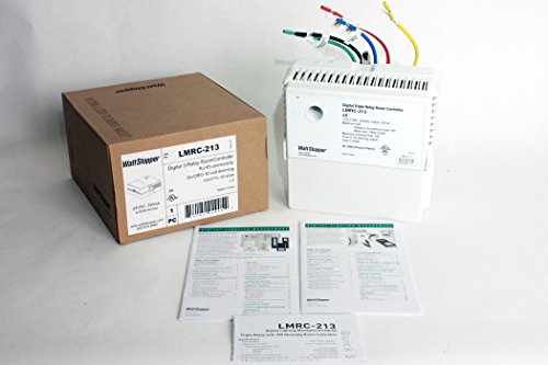 Wattstopper LMRC-213 Box Mount 3 Relay On/Off Digital Dimming Room Controller 120 - 277 Volt AC 800 Milli-Amp White