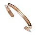 NewCHICHI Stainless Steel Grooved Cuff Bangle Bracelet Hair Tie Holder Engraved “You’re Braver than you believe, Stronger than you seem,and Smarter than you think” (2 Pack)