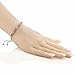 925 Sterling Silver Genuine Multi-Color Tourmaline 2.00 Cttw 3.25MM Round Cut Fully Adjustable Bracelet