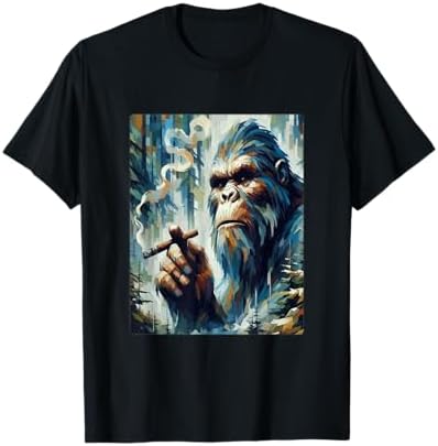 bigfoot smoking a cigarette Amazon.com: Cigar Smoking Bigfoot T-Shirt : Clothing, Shoes & Jewelry