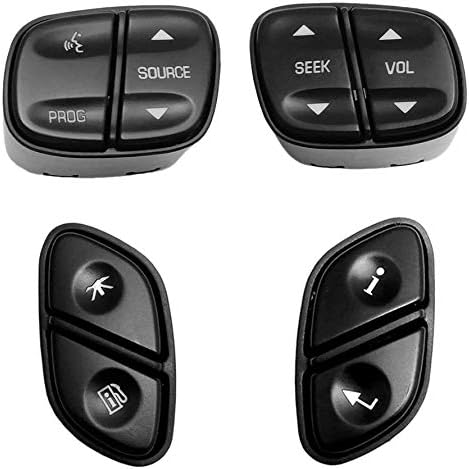 Xigeapg 21997738 21997739 1999442 1999443 Steering Wheel Control Buttons Switch Set for Silverado GMC Sierra Yukon