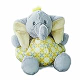 Nat and Jules Rattle Plush Toy, Tusk Elephant
