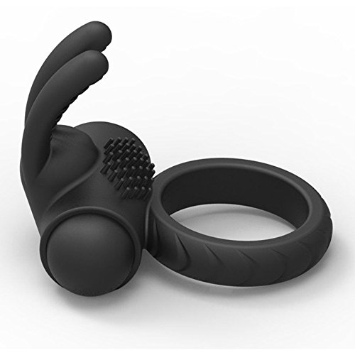 GSMV Adult Male Moving Silicone Rabbit Ring Enhancer Toys for Men and Couple