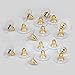 Bassion 400 Pcs Bullet Clutch Earring Backs with Pad Earring Safety Backs Ear Nut Hypoallergenic Earring Back