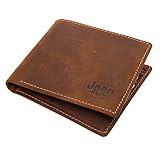 JEEP BULUO Man's Genuine Leather Wallet RFID