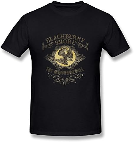 SANMU Men's Blackberry Smoke Rock Band The Whippoorwill T-shirt L Black