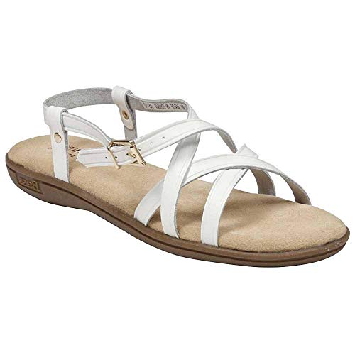 G.H. Bass & Co. Women's Margie Sandal,White,9 WW US
