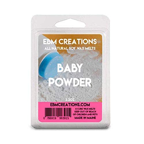 Baby Powder Scented All Natural Soy Wax Melts 6 Cube
