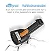 UNIDEEPLY Laser Barcode Scanner,1D Hand-Free and Handheld Barcode Reader, USB Barcode Reader with High Speed up to 200scans/sec, with Adjustable Stand Holder, Black Color